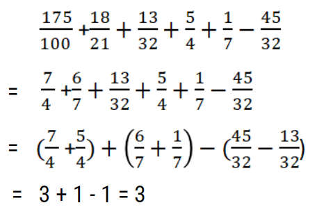 các phép tính với phân số